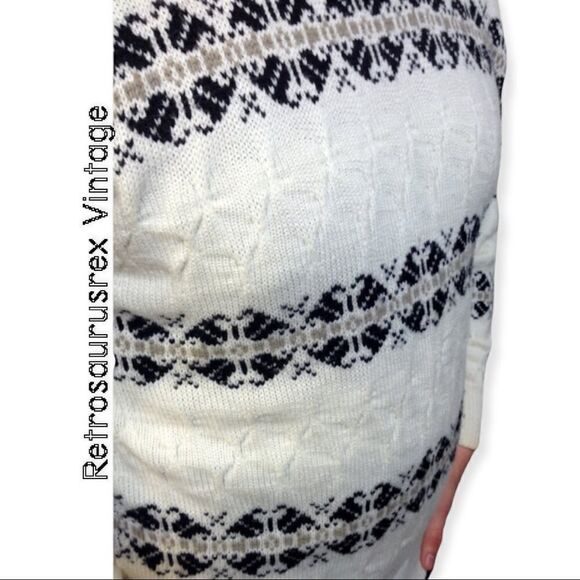 VINTAGE men’s winter white sweater, size XL - Picture 5 of 5